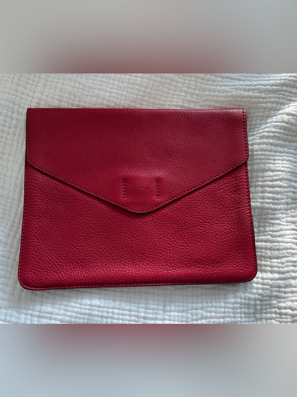 GAP Red Envelope leather Clutch